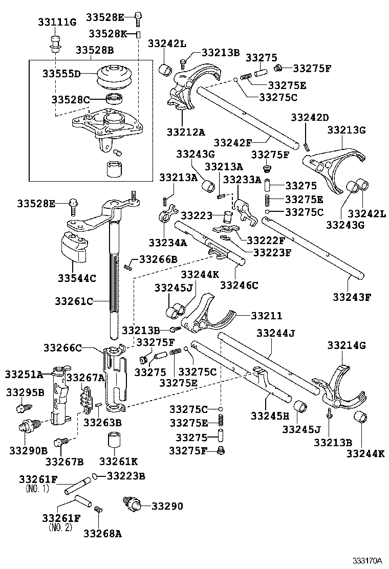33233-20020 HEAD, GEAR SHIFT, NO.2 product image