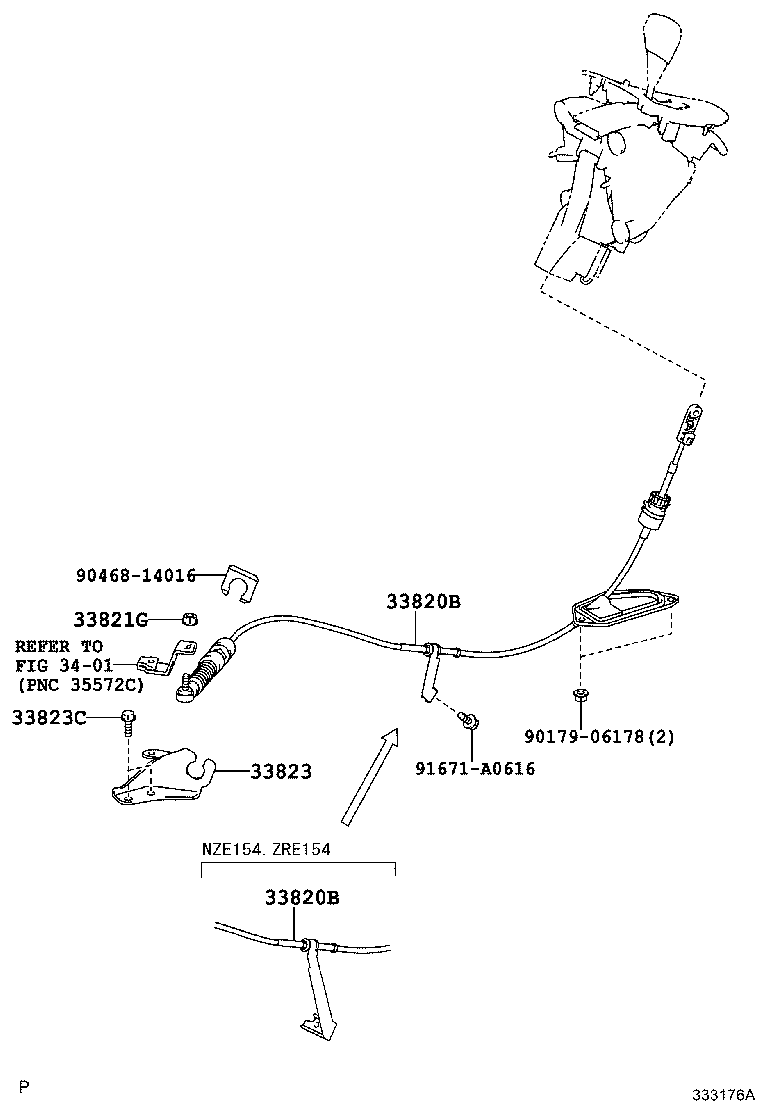 33560-12430 UNIT ASSY, SHIFT LOCK CONTROL product image