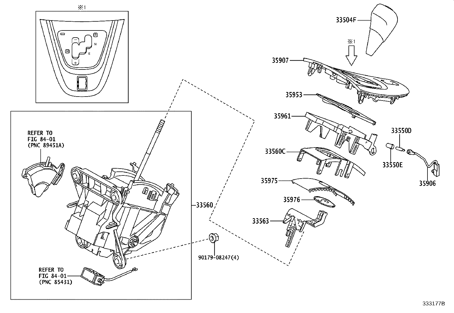 33530-12A00 LEVER ASSY, SHIFT (FOR FLOOR SHIFT) product image