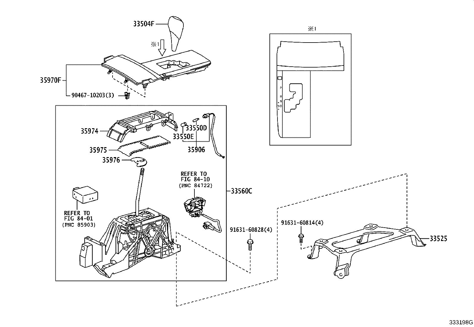 58123-06050 SUPPORT, SHIFT LEVER product image