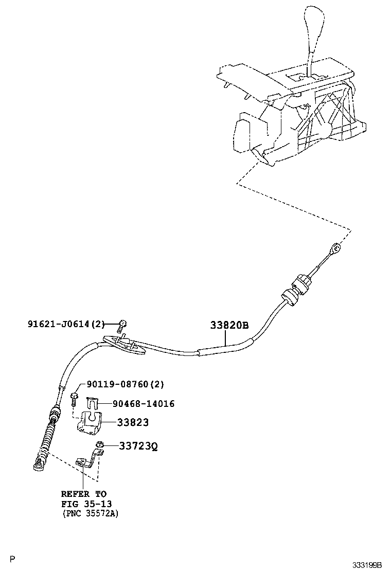 58123-06050 SUPPORT, SHIFT LEVER product image