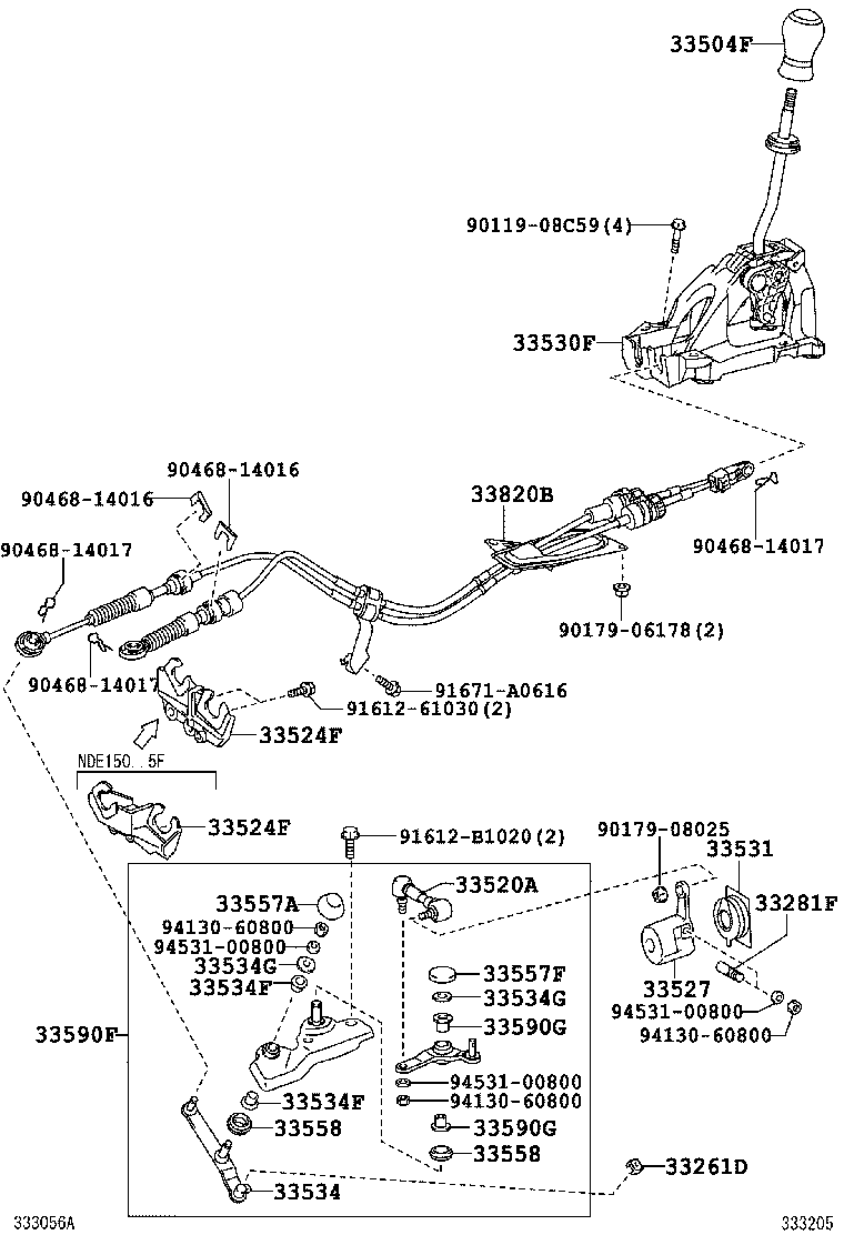 33524-12060 BRACKET, CONTROL LEVER HOUSING SUPPORT (FOR FLOOR SHIFT) product image