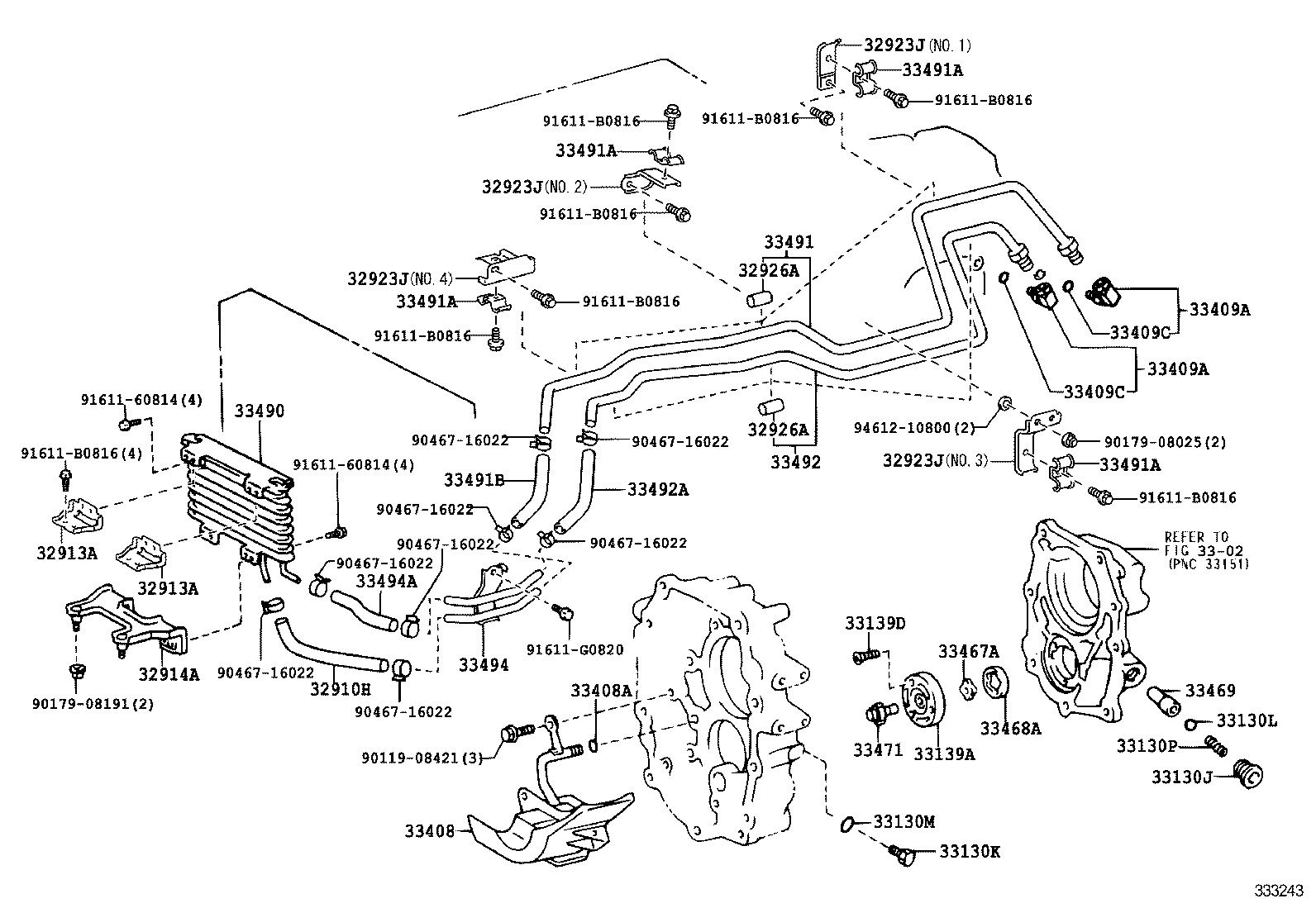 32913-36060 BRACKET, TRANSMISSION OIL COOLER product image
