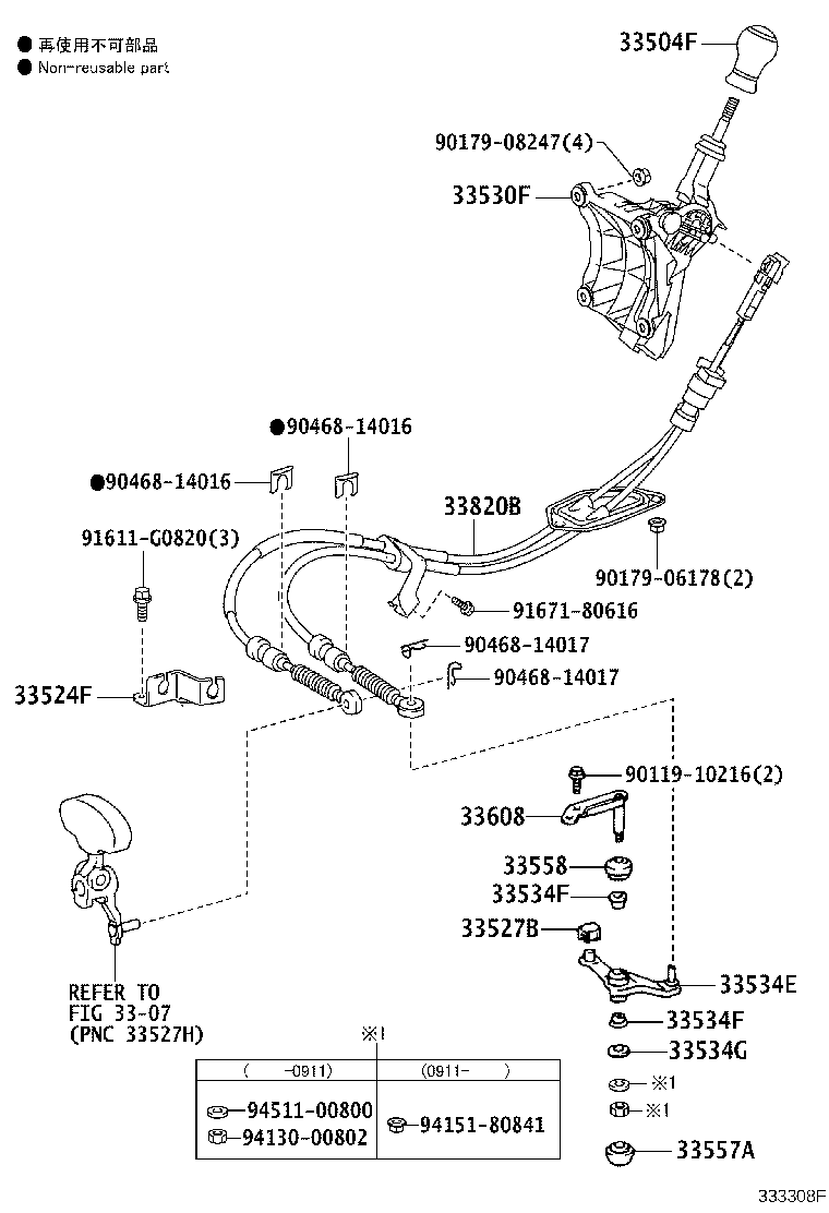 Toyota 33560-12330 UNIT ASSY, SHIFT LOCK CONTROL