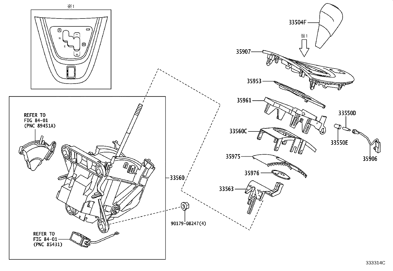 33530-02200 LEVER ASSY, SHIFT (FOR FLOOR SHIFT) product image