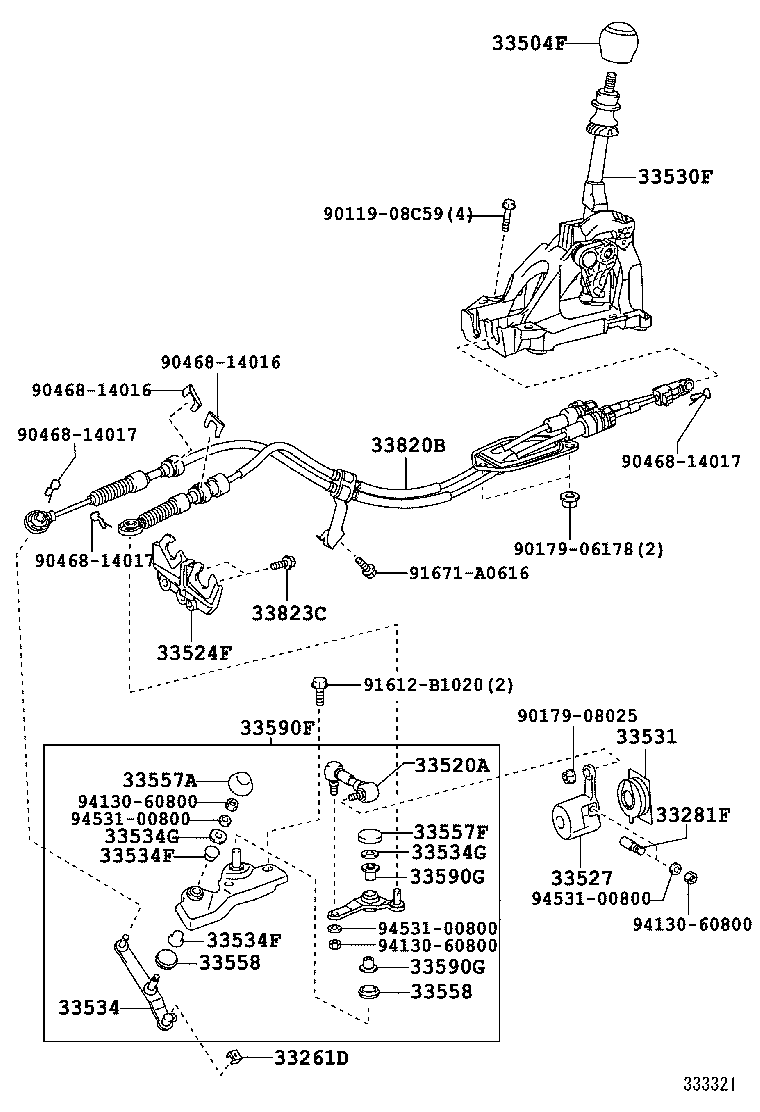 35907-12570 HOUSING SUB-ASSY, POSITION INDICATOR (FOR FLOOR SHIFT) product image
