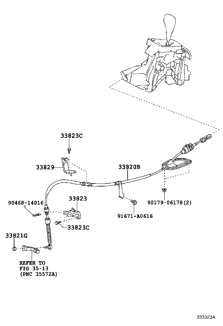 33524-12060 BRACKET, CONTROL LEVER HOUSING SUPPORT (FOR FLOOR SHIFT) product image