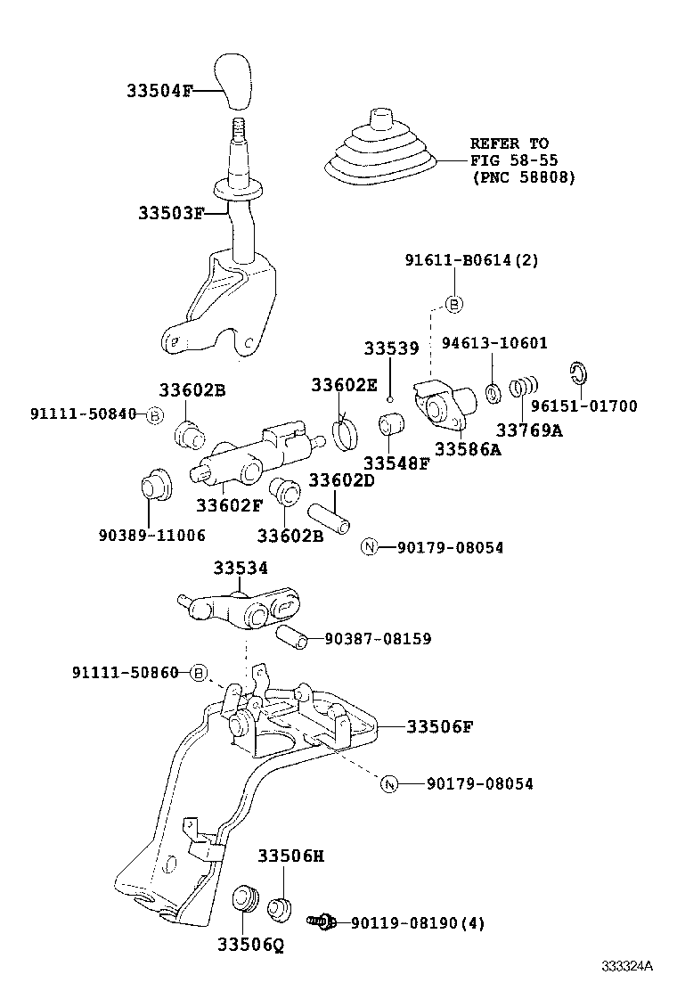 33546-37010 BUSH (FOR SHIFT LEVER RETAINER) product image