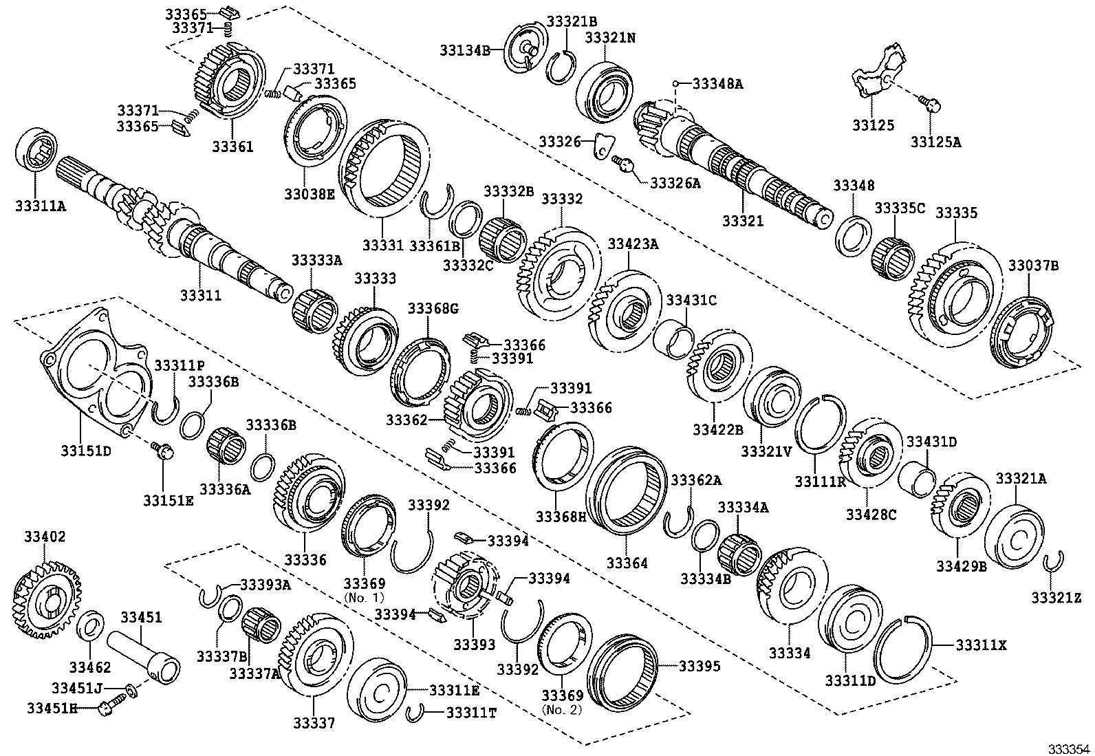 33037-02011 GEAR SUB-ASSY, 6TH product image
