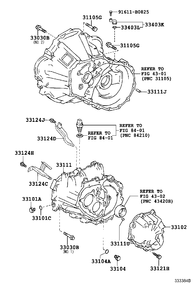Toyota 33102-52020 COVER SUB-ASSY, MANUAL TRANSMISSION CASE