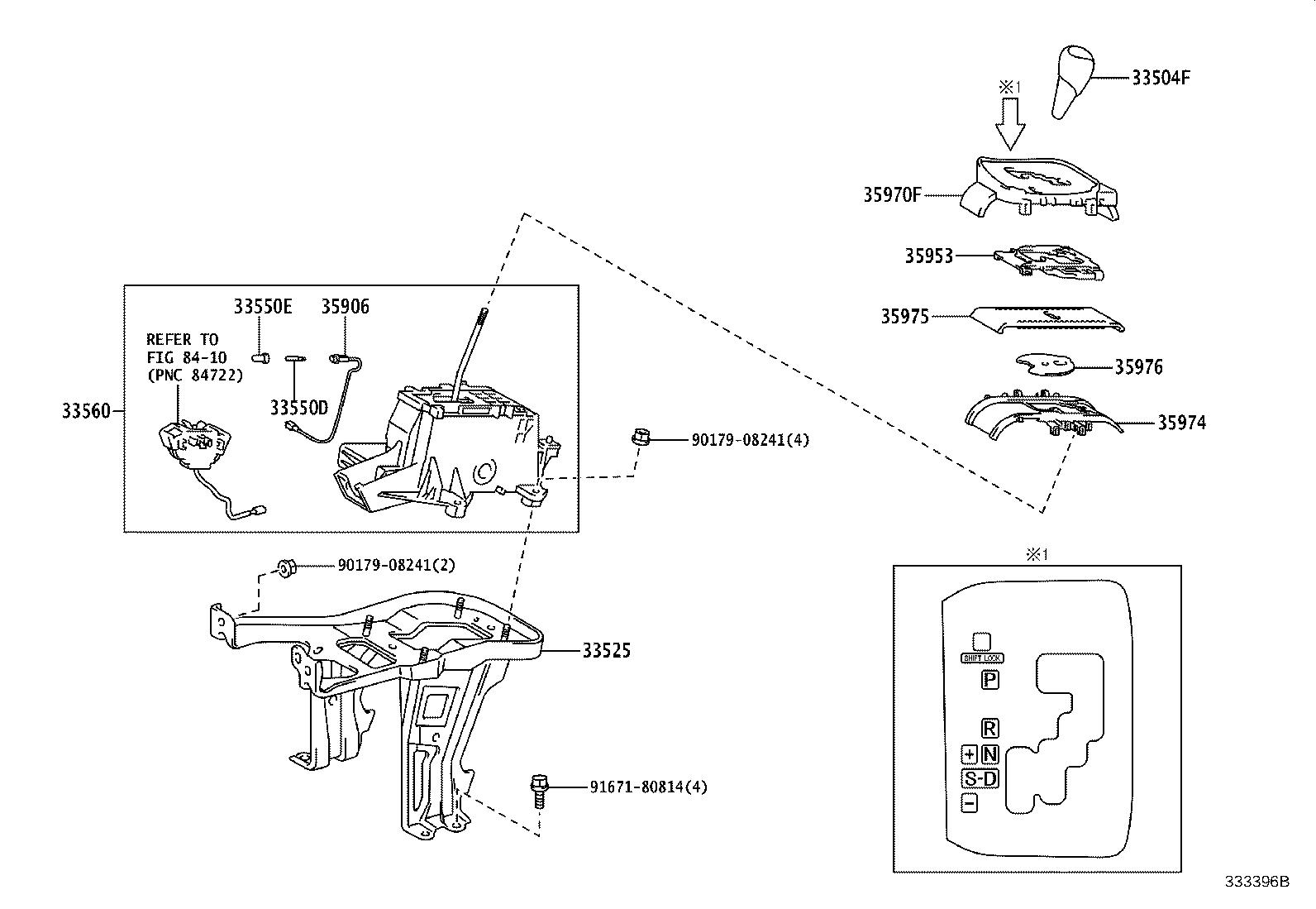 33504-48060-C0 KNOB SUB-ASSY, SHIFT LEVER product image