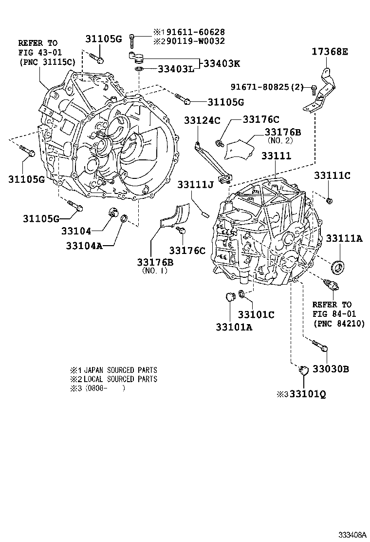 33111-02020 CASE, MANUAL TRANSMISSION product image