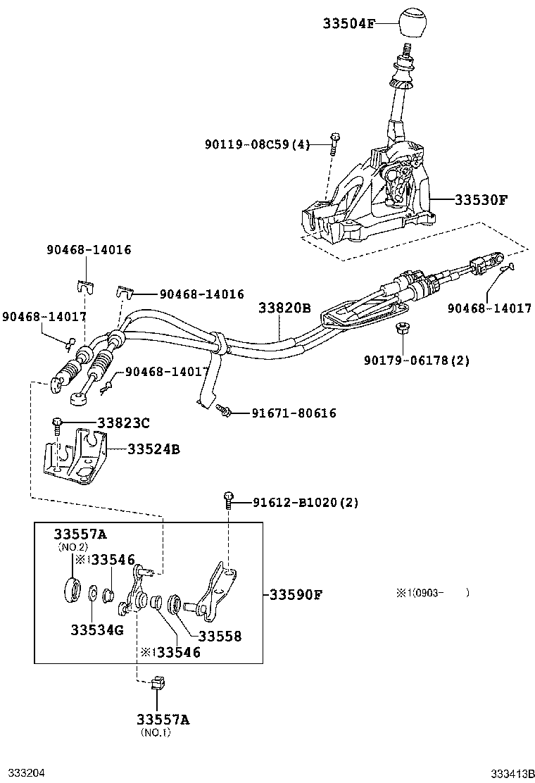35907-12190 HOUSING SUB-ASSY, POSITION INDICATOR (FOR FLOOR SHIFT) product image