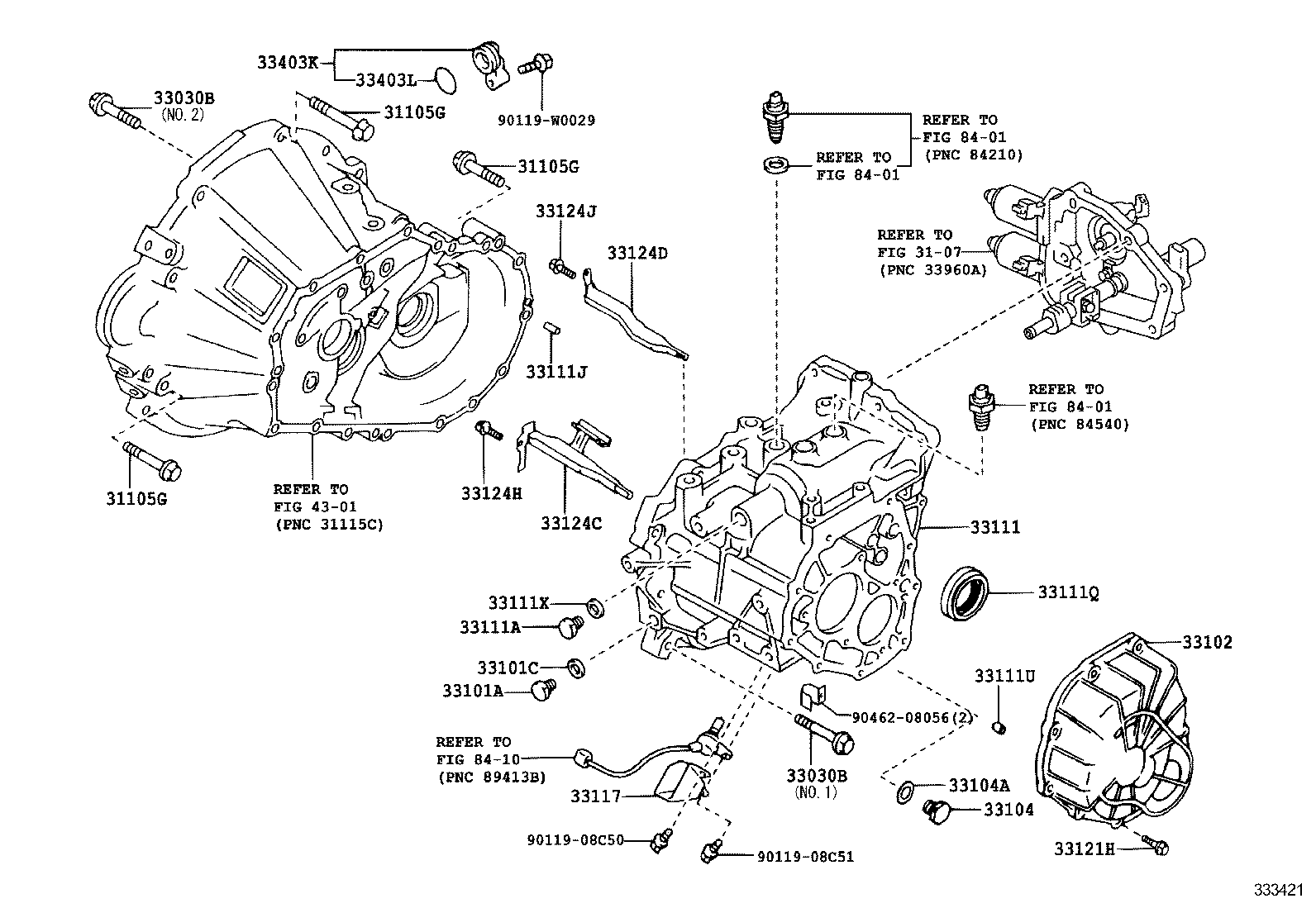 33111-05021 CASE, MANUAL TRANSMISSION product image