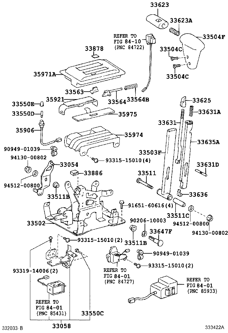 33530-36130 LEVER ASSY, SHIFT (FOR FLOOR SHIFT) product image