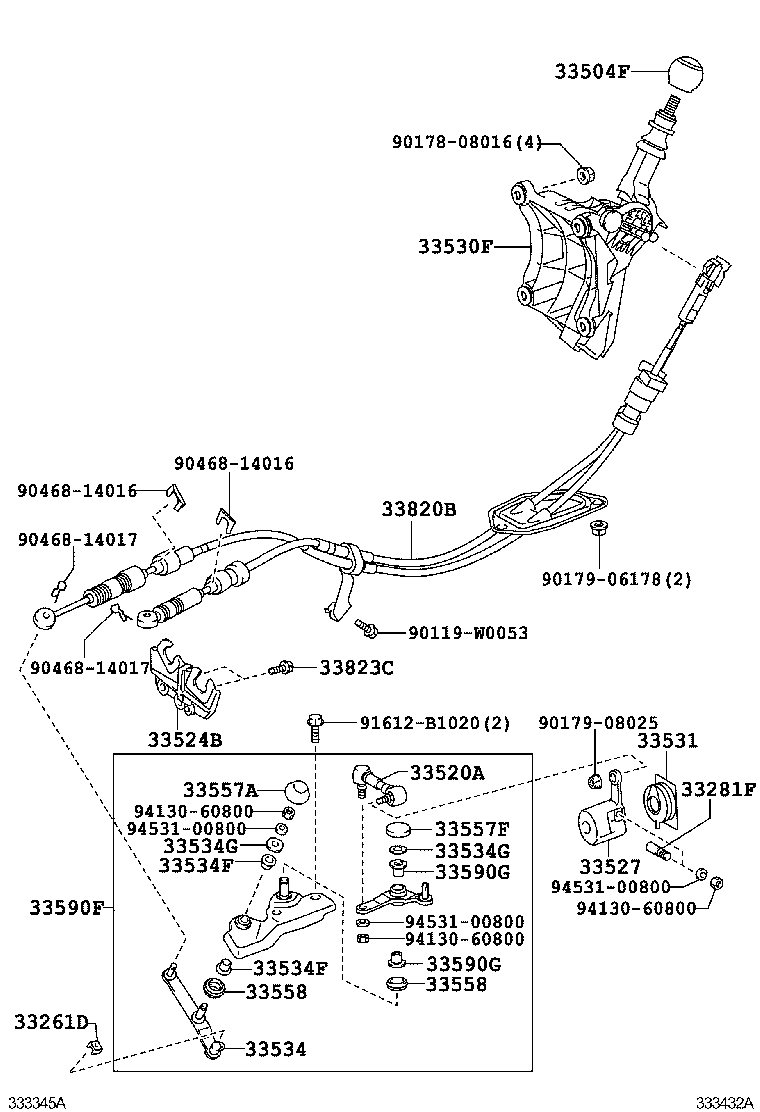 35907-12150 HOUSING SUB-ASSY, POSITION INDICATOR (FOR FLOOR SHIFT) product image