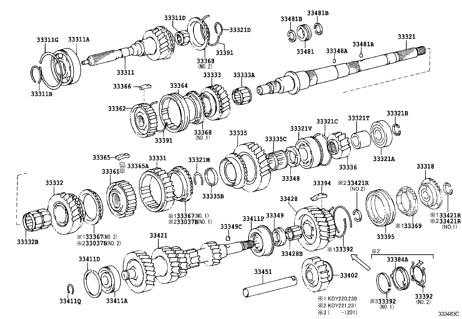 33481-25100 GEAR, SPEEDOMETER DRIVE (MTM) product image