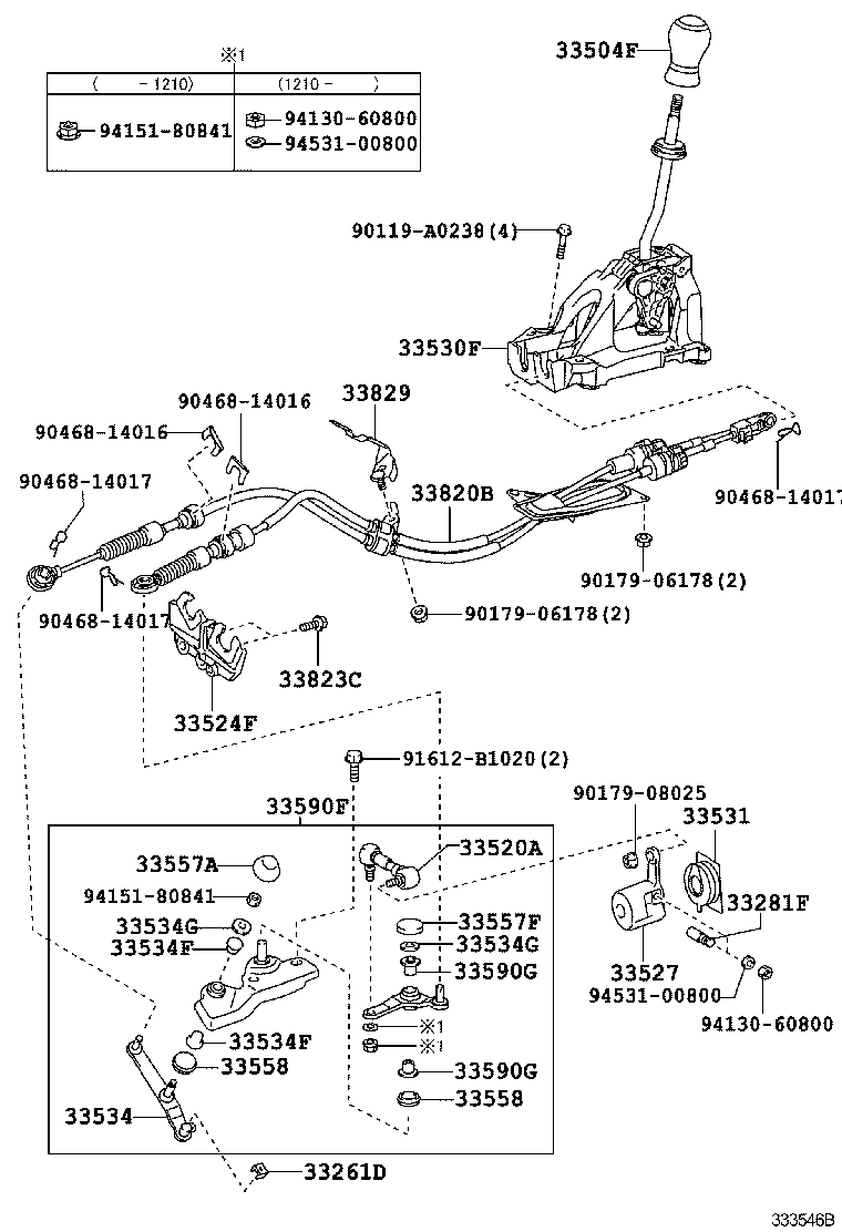 Toyota 33560-02060 UNIT ASSY, SHIFT LOCK CONTROL