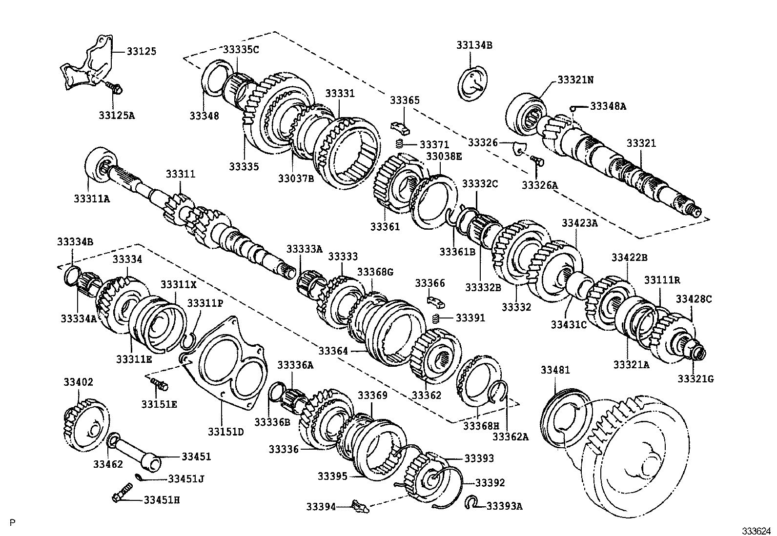 33034-02020 GEAR, 3RD product image