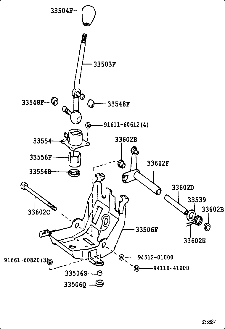 33822-27170 CABLE TRANSMISSION CONTROL SELECT (FOR FLOOR SHIFT) product image