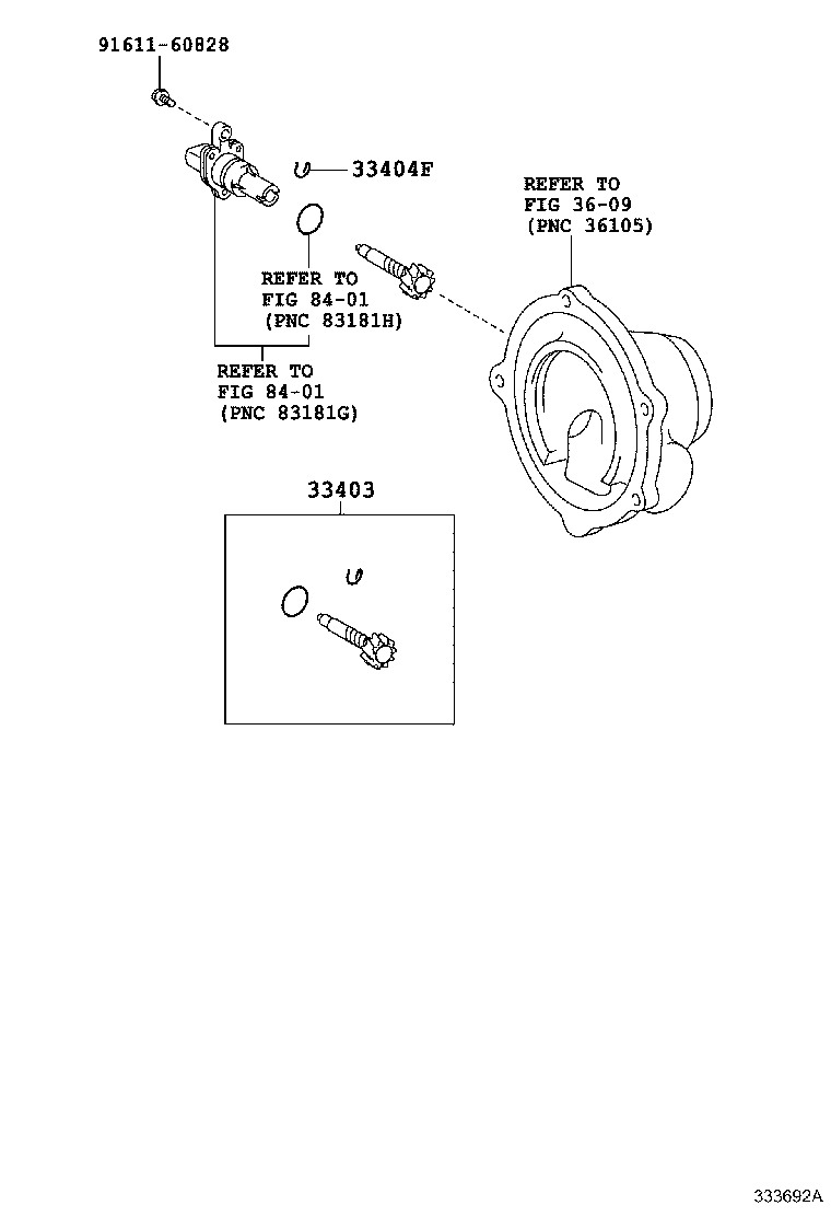 Toyota 33403-39585 GEAR SUB-ASSY, SPEEDOMETER DRIVEN (MTM)