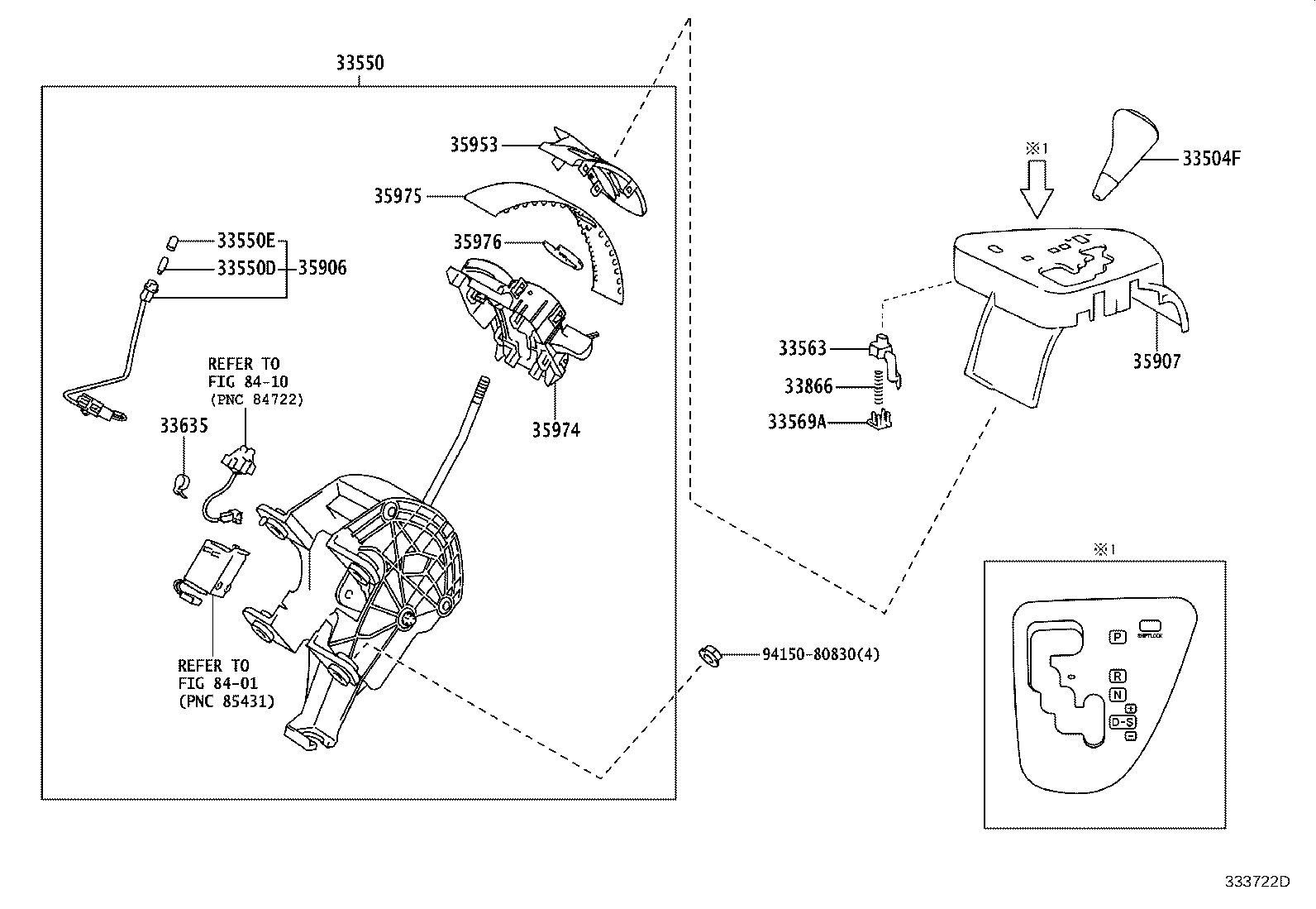 33563-68010 BUTTON, SHIFT LOCK RELEASE product image