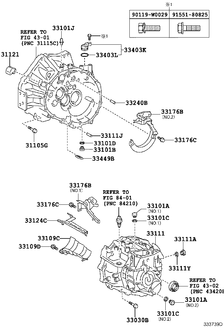 91612-61045 BOLT(FOR TRANSAXLE CASE & ENGINE SETTING) product image