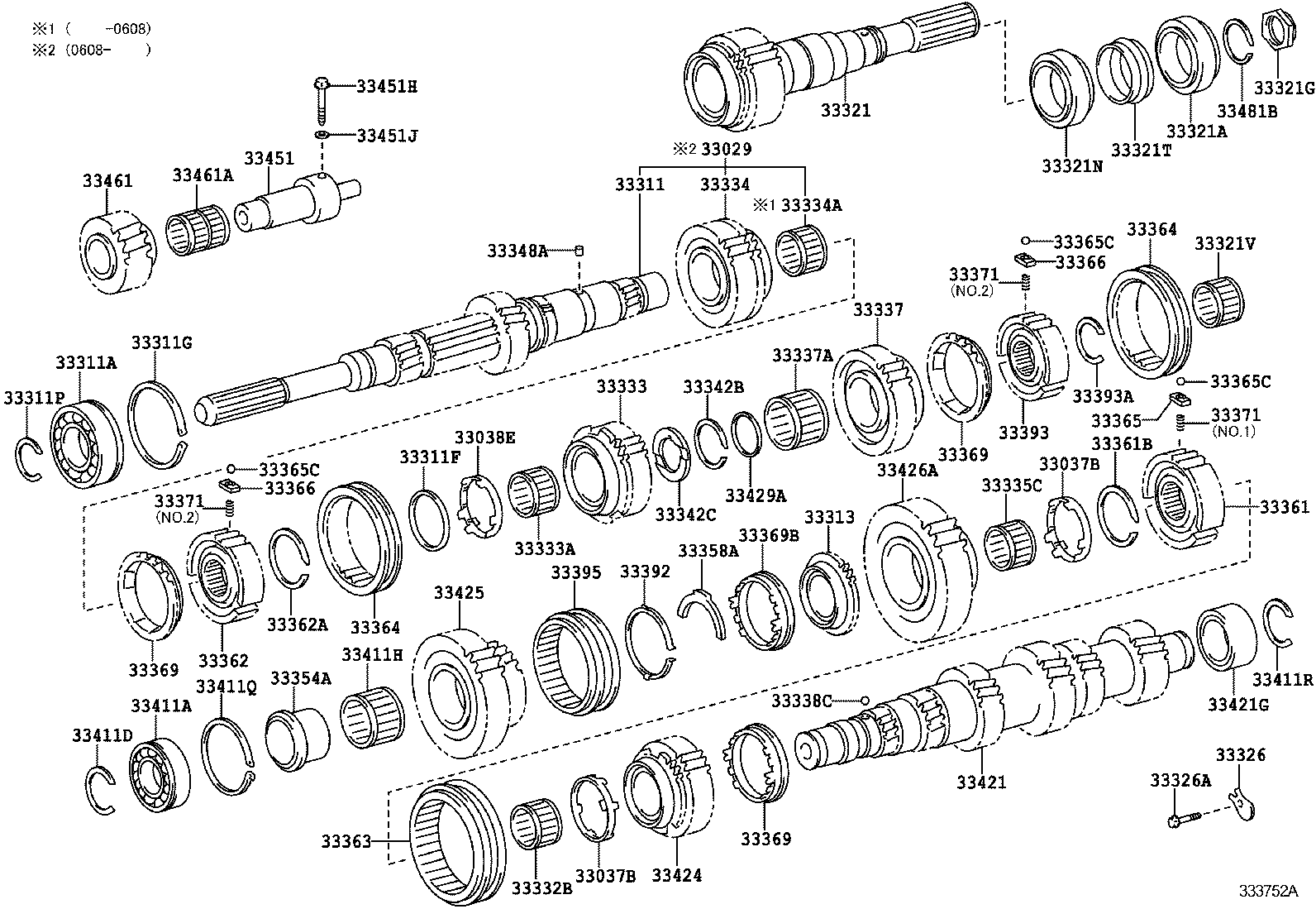 Toyota 90366-50089 BEARING (FOR OUTPUT SHAFT REAR)
