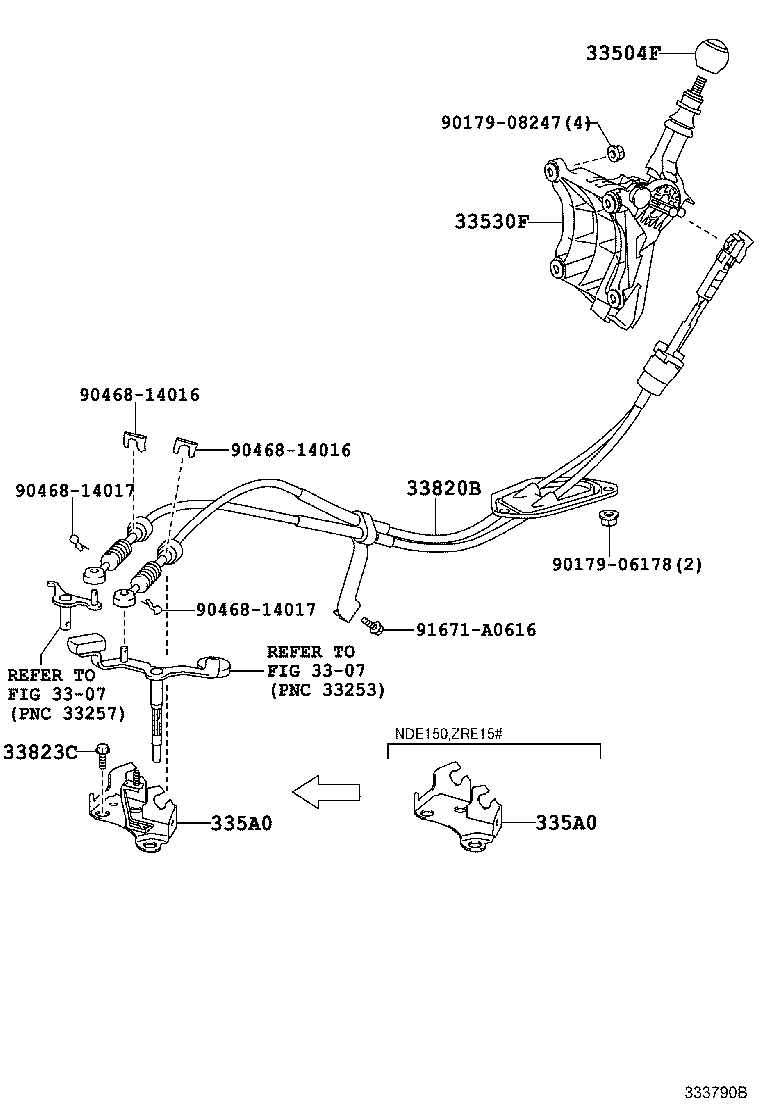 33530-12A00 LEVER ASSY, SHIFT (FOR FLOOR SHIFT) product image
