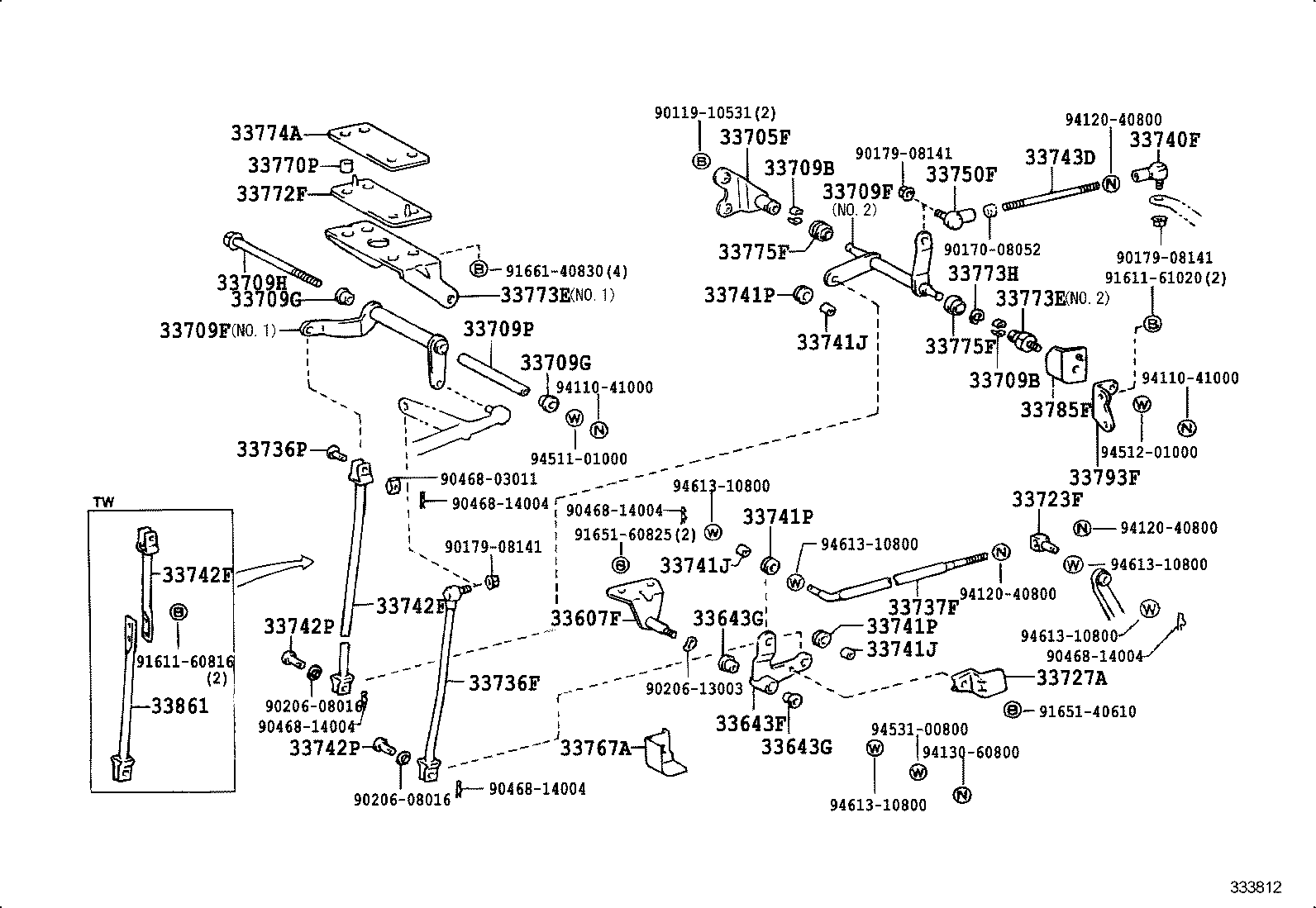 33820-25010 CABLE ASSY, TRANSMISSION CONTROL product image
