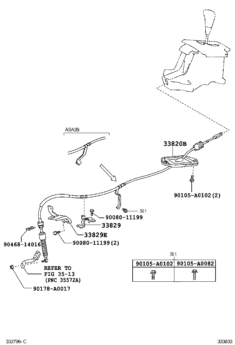 35975-0R010 COVER, SLIDE (FOR POSITION INDICATOR) product image