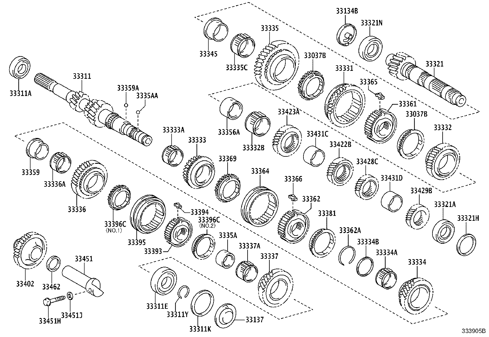 33321-05040 SHAFT, OUTPUT product image