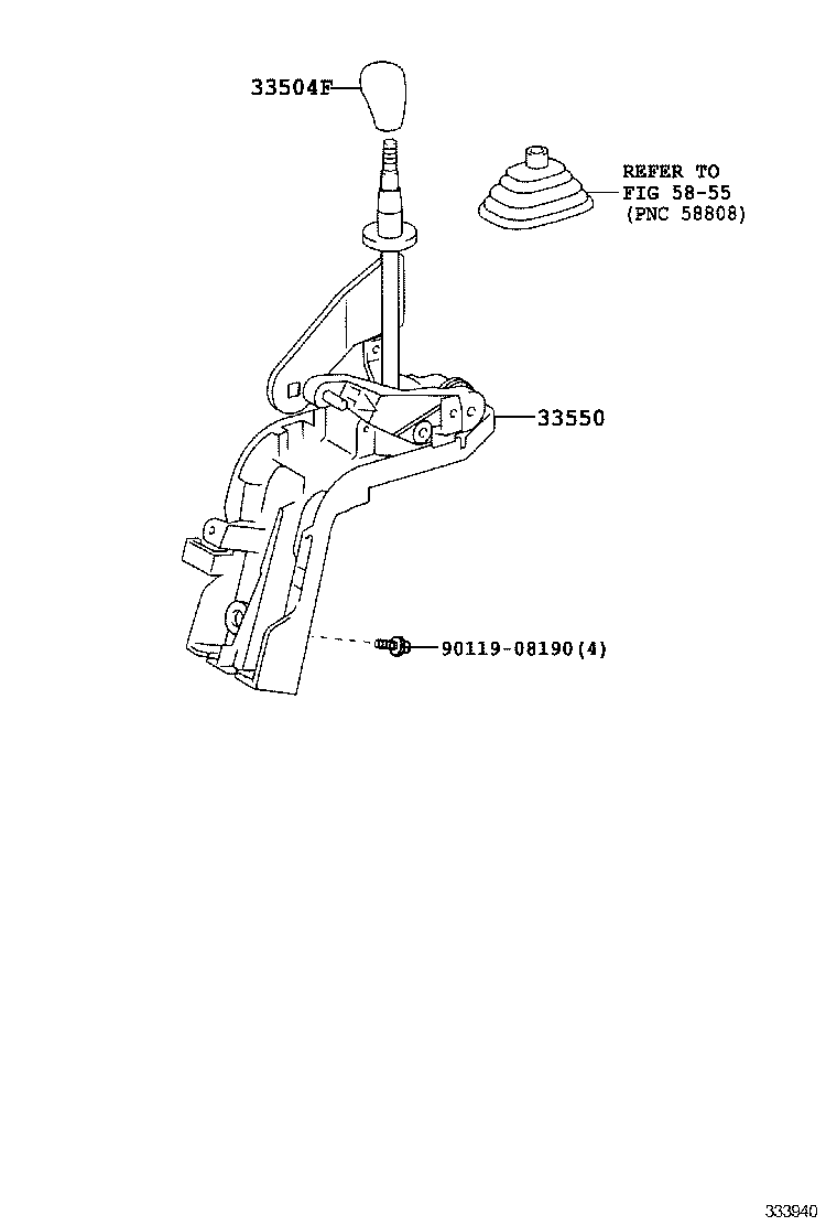 33828-37120 BRACKET, TRANSMISSION CONTROL CABLE product image