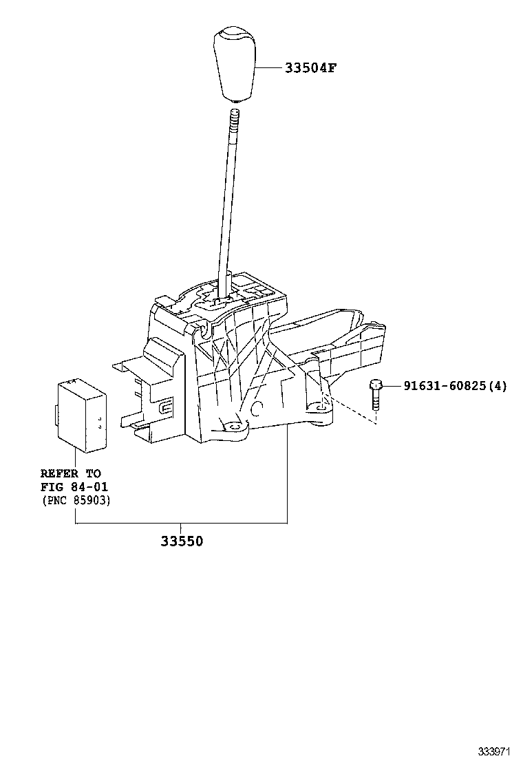33530-60680 LEVER ASSY, SHIFT (FOR FLOOR SHIFT) product image
