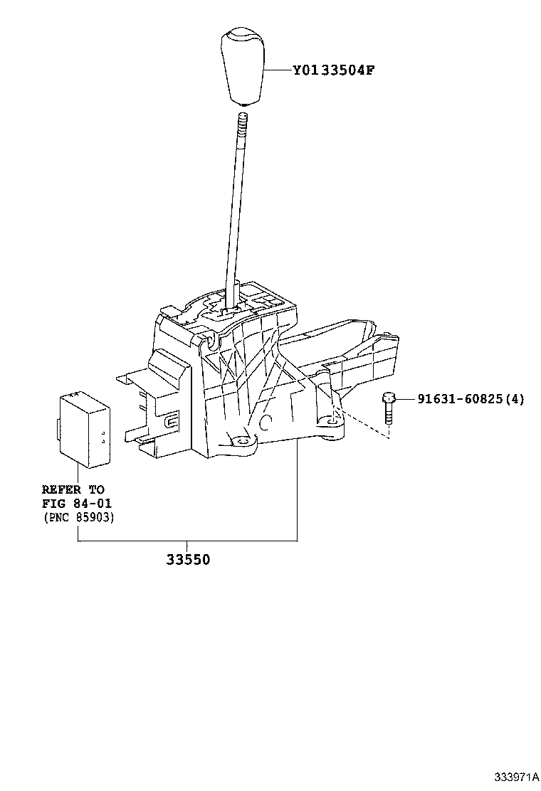 33550-60A00 FLOOR SHIFT ASSY, TRANSMISSION product image