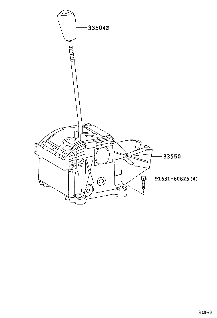 33530-60680 LEVER ASSY, SHIFT (FOR FLOOR SHIFT) product image