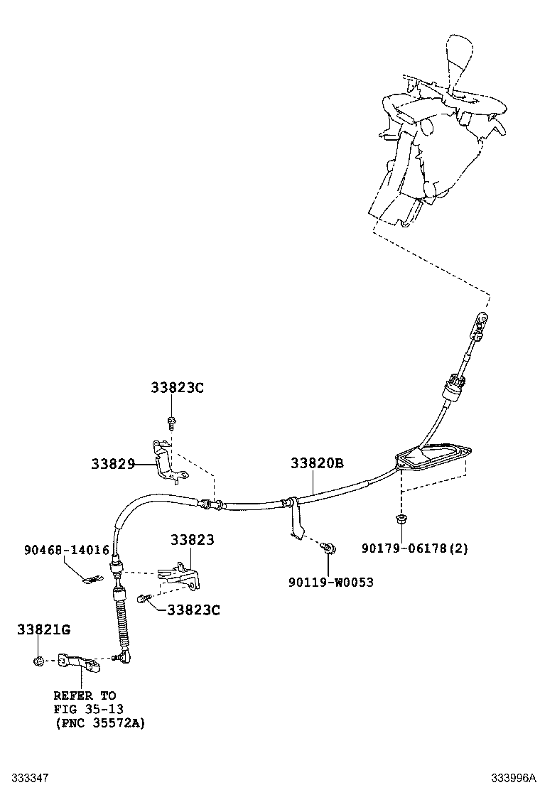 33530-02200 LEVER ASSY, SHIFT (FOR FLOOR SHIFT) product image