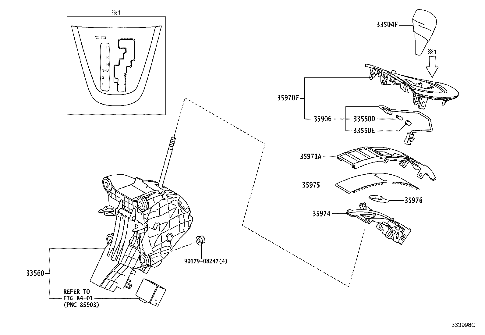 33530-02200 LEVER ASSY, SHIFT (FOR FLOOR SHIFT) product image
