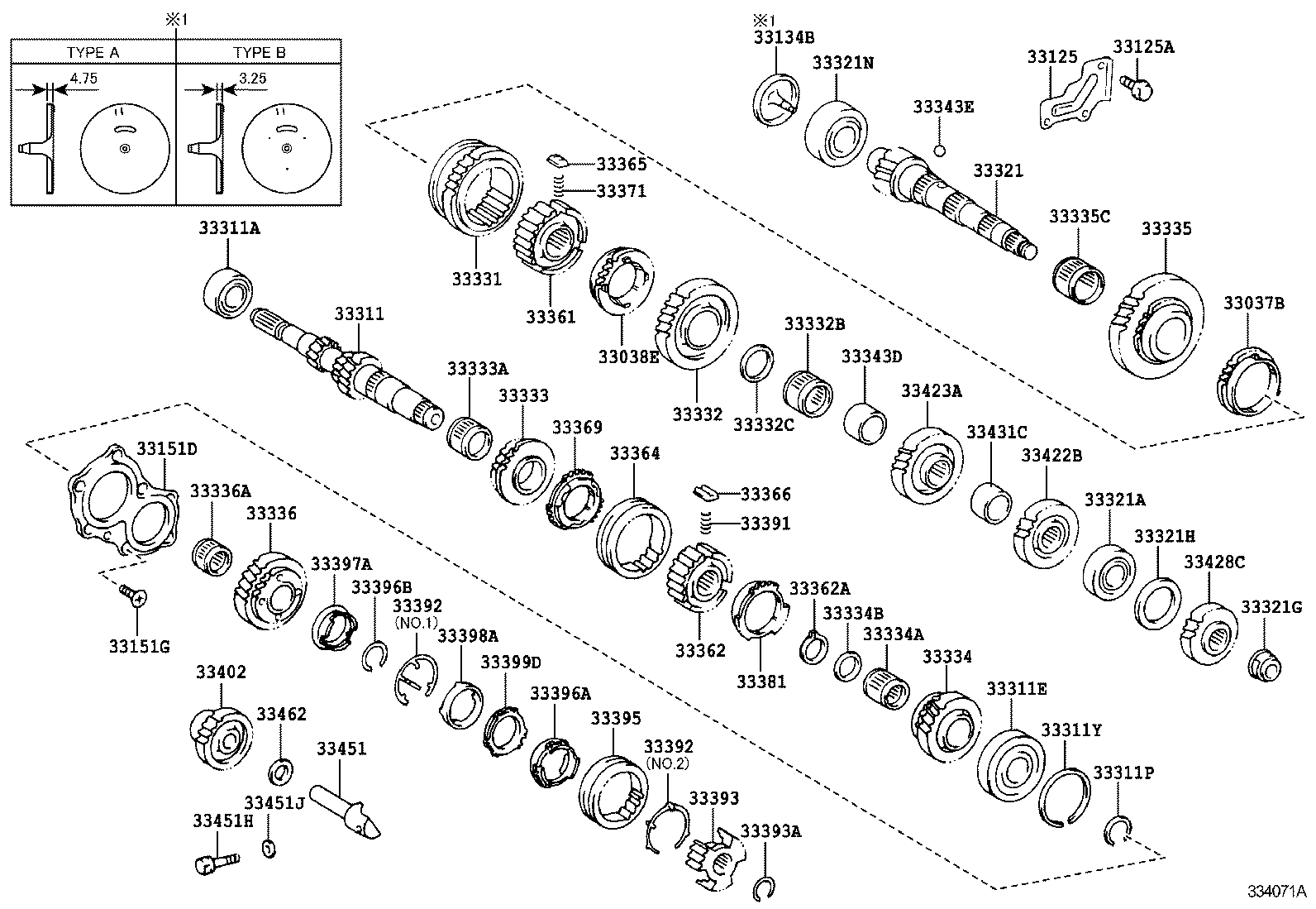 33332-33061 GEAR, 2ND product image