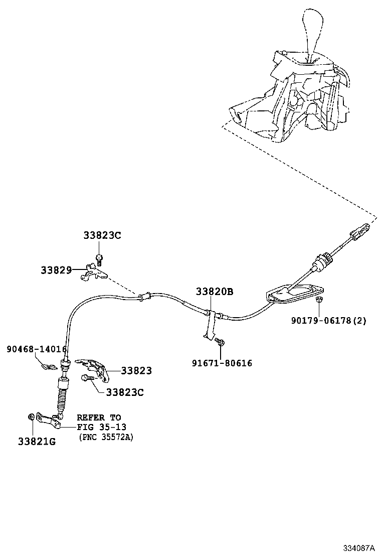 35907-12190 HOUSING SUB-ASSY, POSITION INDICATOR (FOR FLOOR SHIFT) product image