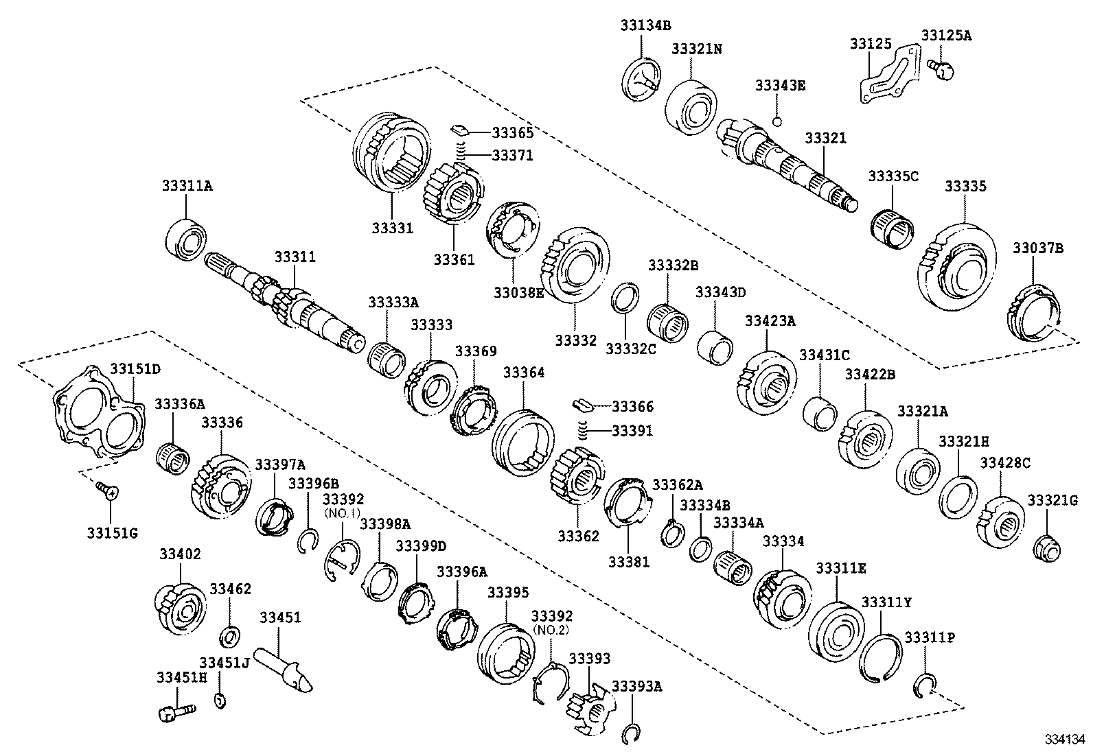 33337-20060 GEAR SUB-ASSY, 6TH product image
