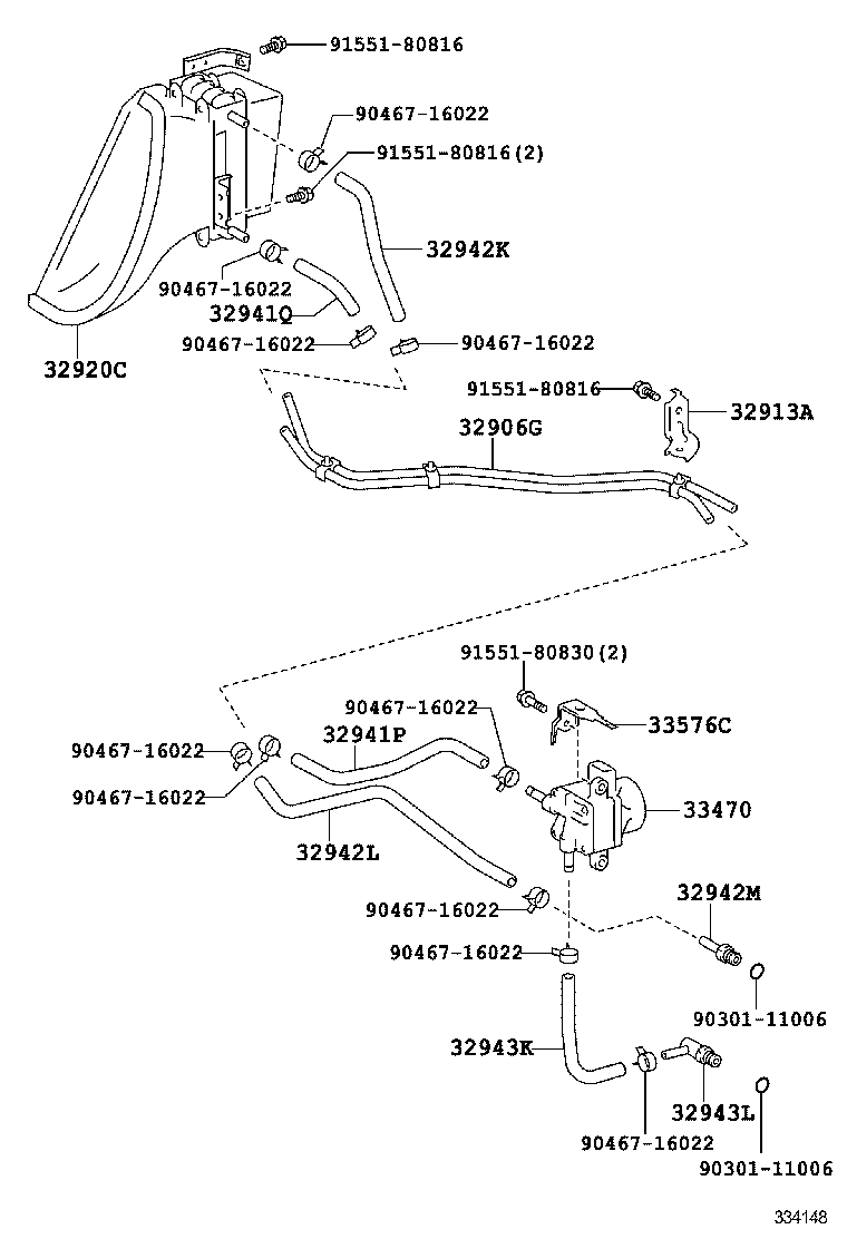 32913-77010 BRACKET, TRANSMISSION OIL COOLER product image