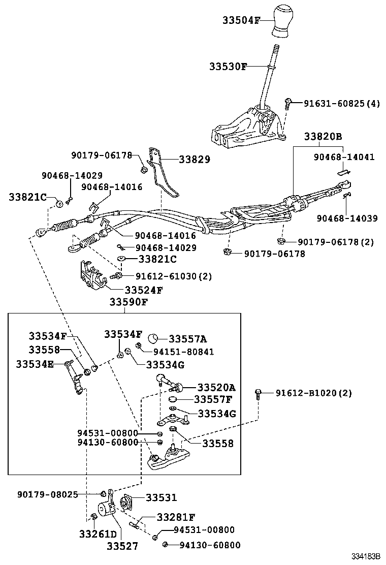 Toyota 33560-52471 UNIT ASSY, SHIFT LOCK CONTROL