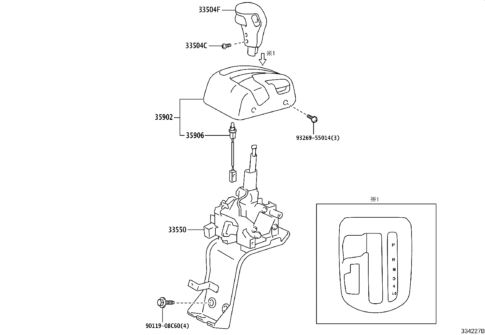 33830-37530 CABLE TRANSMISSION CONTROL SELECT (FOR FLOOR SHIFT) product image