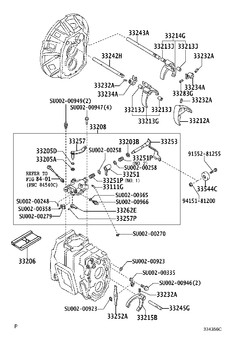 33253-37160 LEVER, SHIFT OUTER, NO.1 product image
