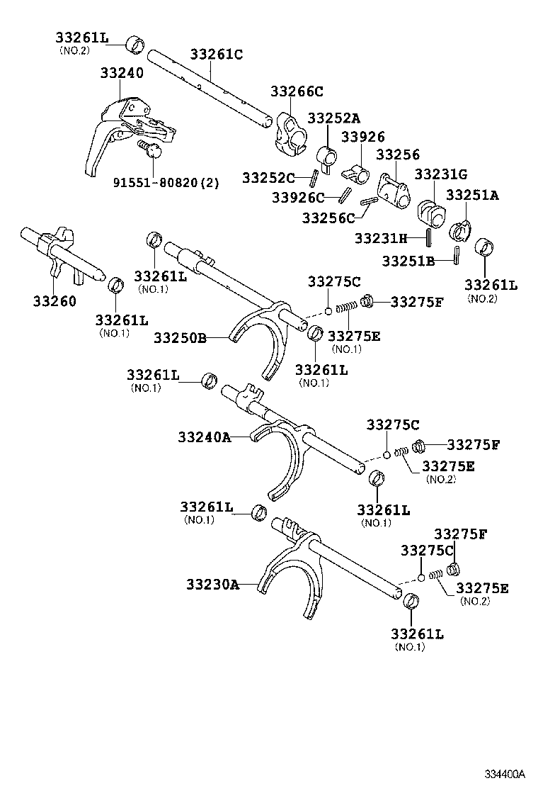 33234-20020 HEAD, GEAR SHIFT, NO.3 product image