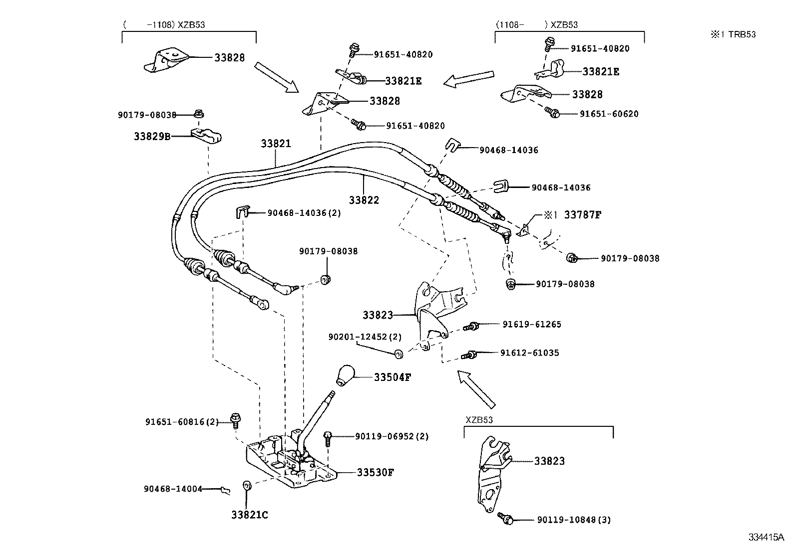 33530-36200 LEVER ASSY, SHIFT (FOR FLOOR SHIFT) product image