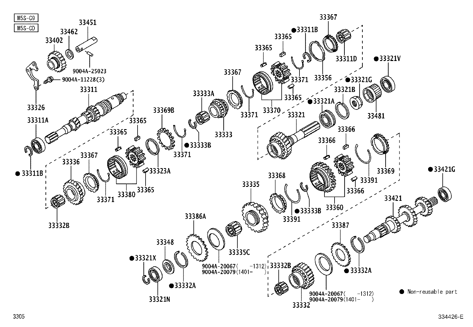 Toyota 33367-BZ050 RING, SYNCHRONIZER, NO.1