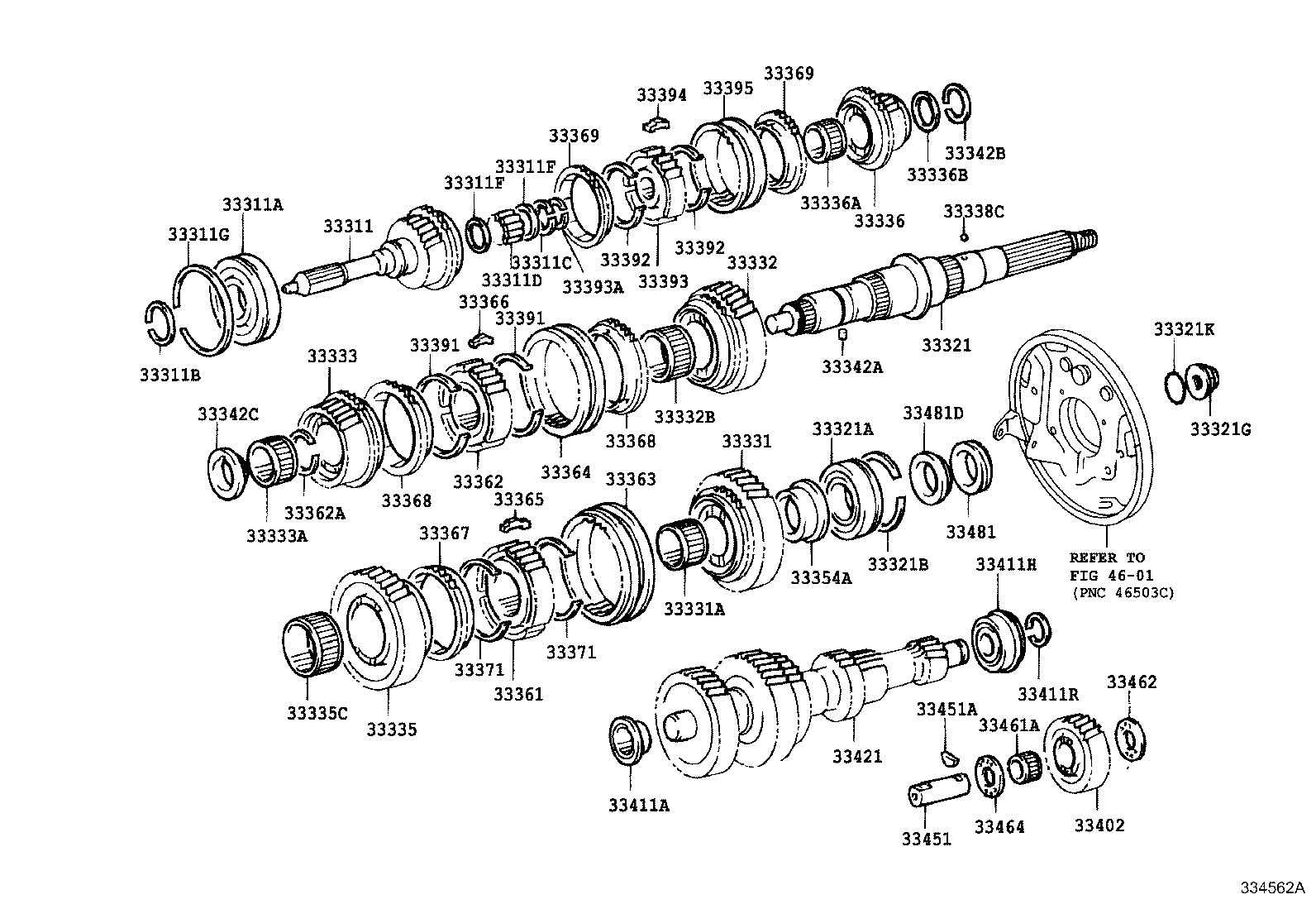 33331-37070 GEAR, REVERSE product image