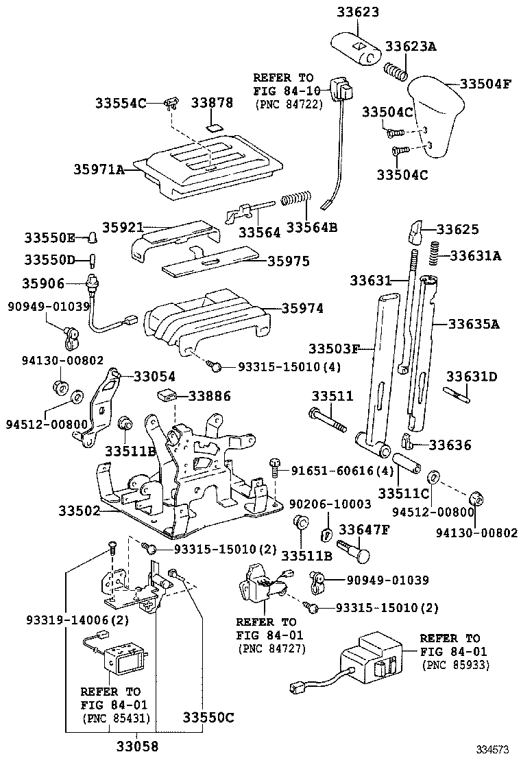 33804-36060 BRACKET, TRANSMISSION CONTROL CABLE, NO.1 product image
